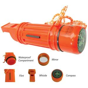 5-in-1 Survival Whistle/Compass
