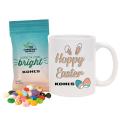 Mug set with Gourmet Jelly Beans in Compostable Digibag