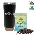 Double Wall Tumbler w/Compostable bag of Dark Choc Espresso Beans