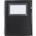 5.5" x 7" FSC® Mix Star Spiral Notebook with Pen