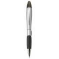 Silver blossom ballpoint pen/highlighter
