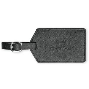 Toscano genuine leather luggage tag