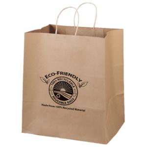 Eco Shopper Brute Paper Bag - Flexo Ink Print