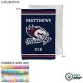 72 Hr Fast Ship - Team Towel in Microfiber Dri-Lite Terry, 12x18, Sublimated sports towel