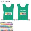 Volunteer Bib / Pinnie, Sublimated Front and Back, Made in Canada